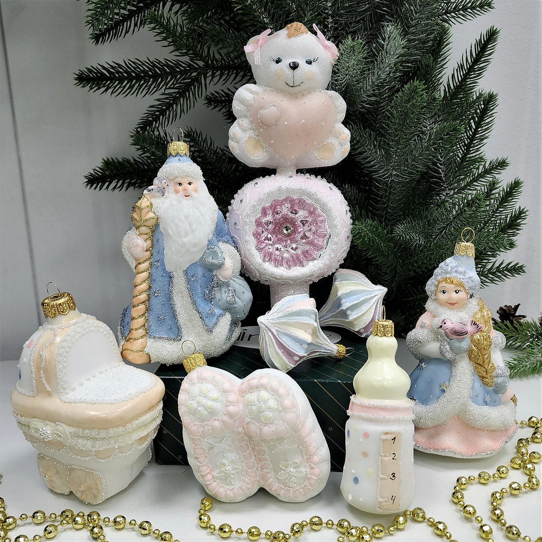 фото Набор ёлочных игрушек Бронза Детский Девочка