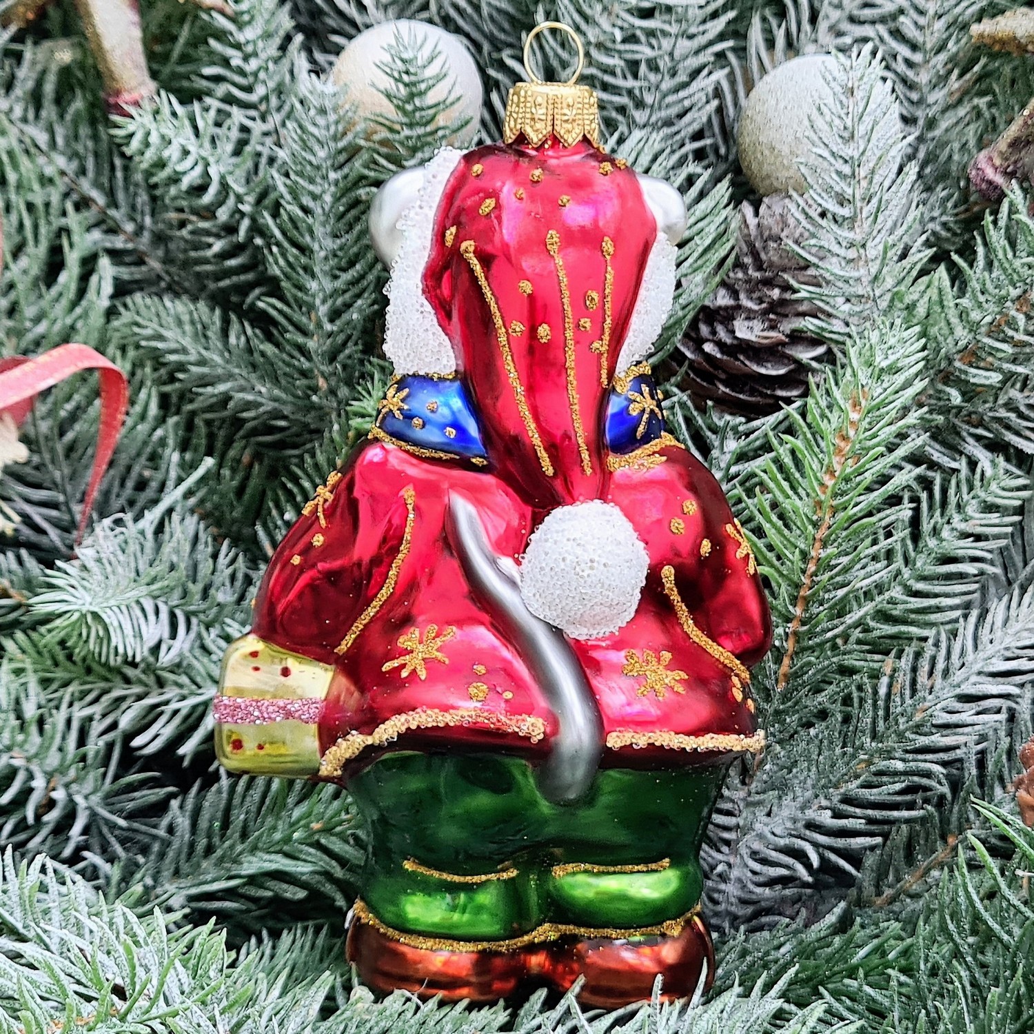 фото Стеклянная елочная игрушка Крыс