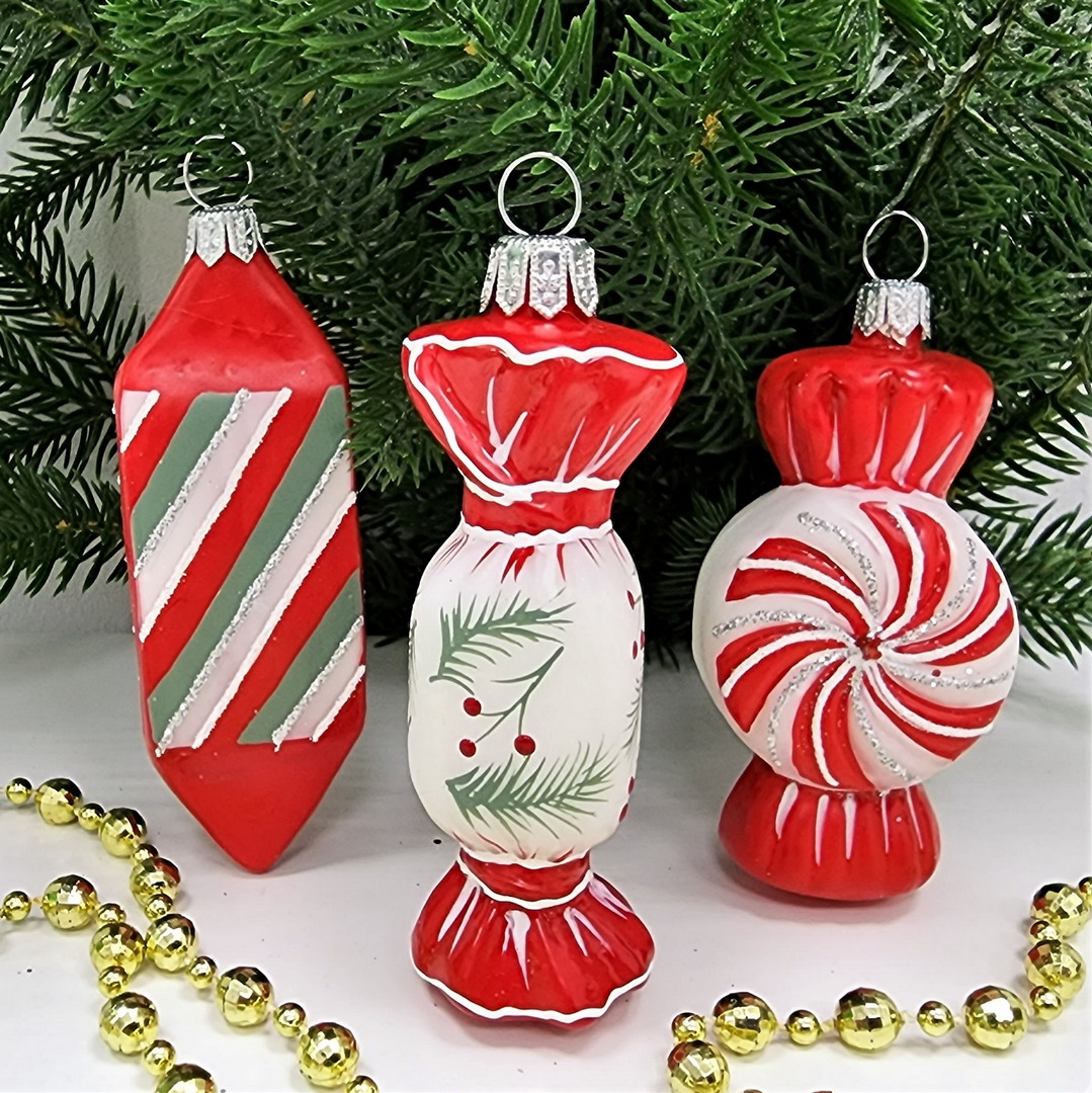 фото Набор ёлочных игрушек Три конфеты-6