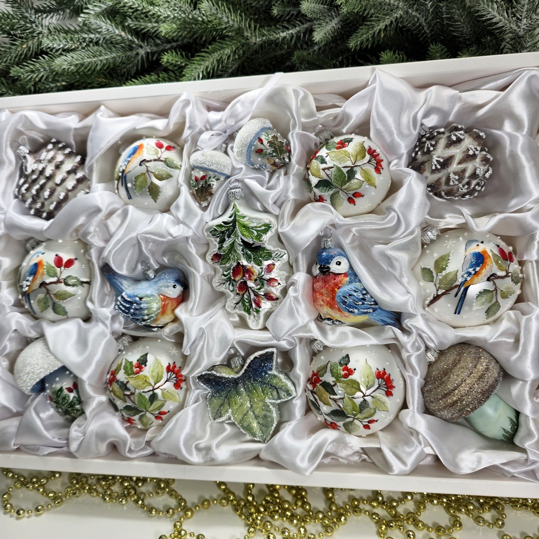 фото Набор ёлочных игрушек Шиповник