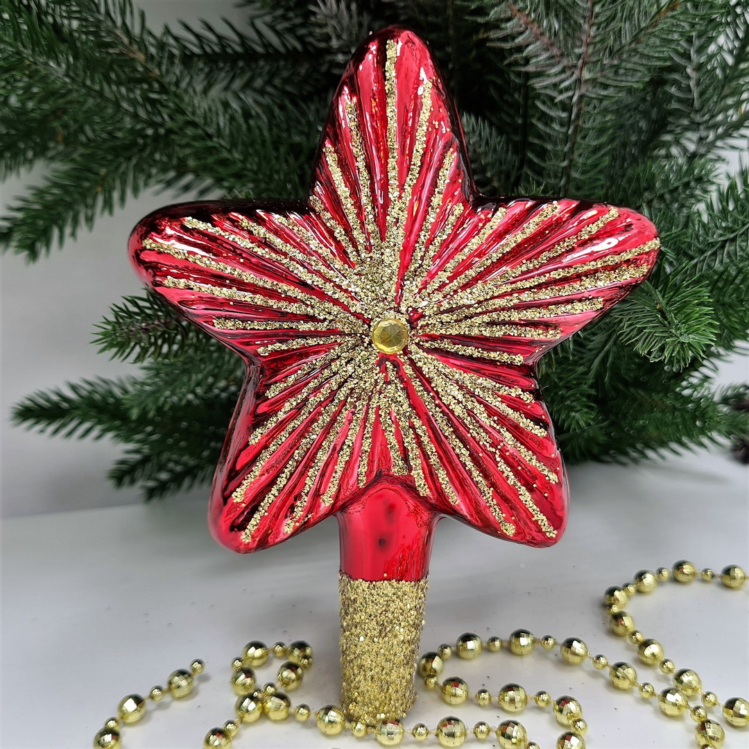 фото Верхушка на ёлку Звезда красная