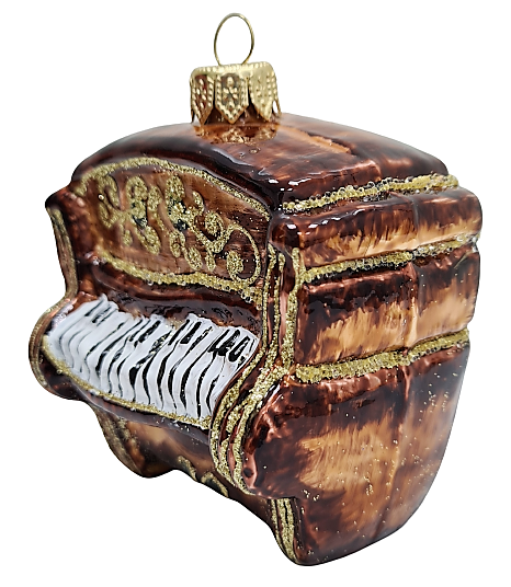 фото Стеклянная елочная игрушка Пианино