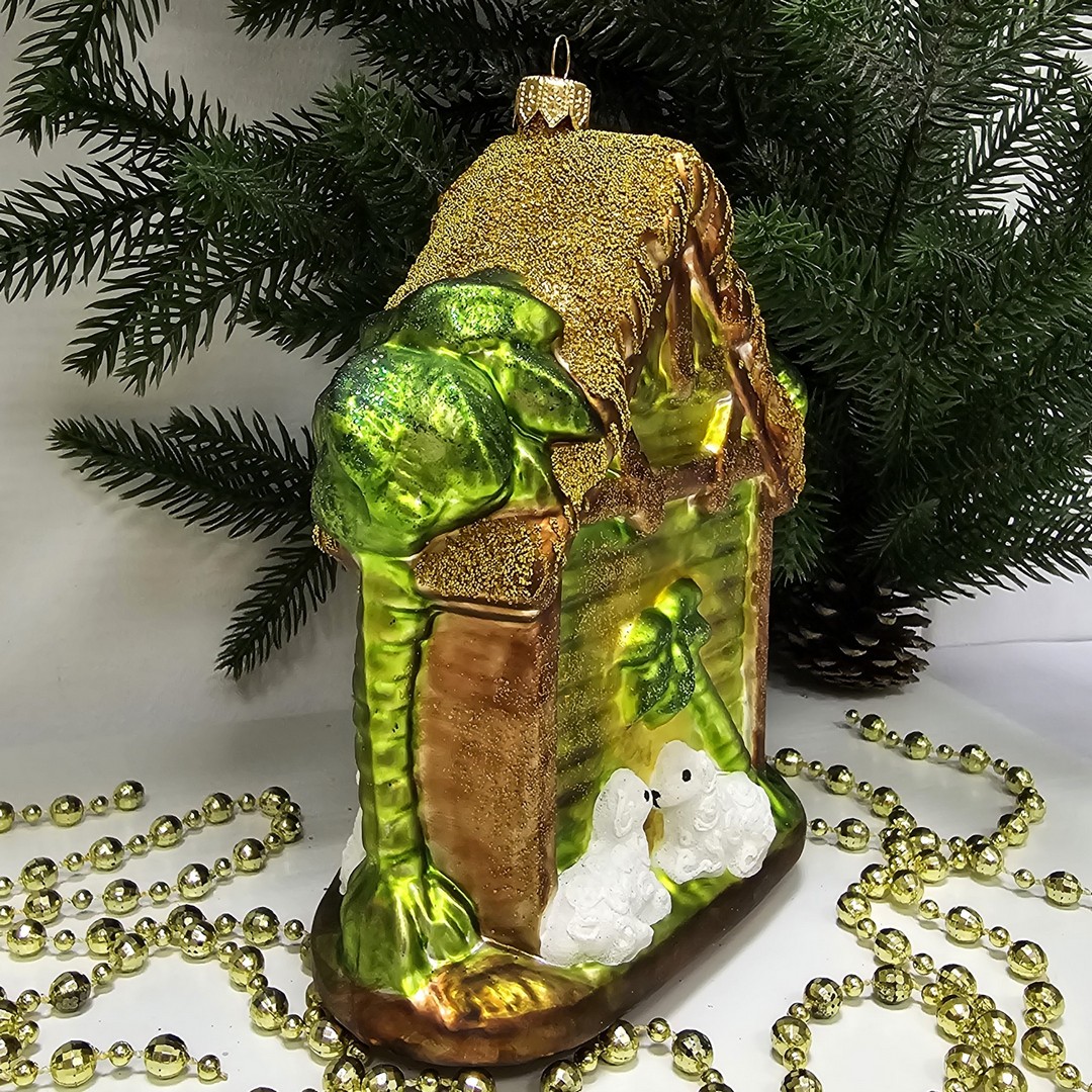 фото Стеклянная елочная игрушка Вертеп