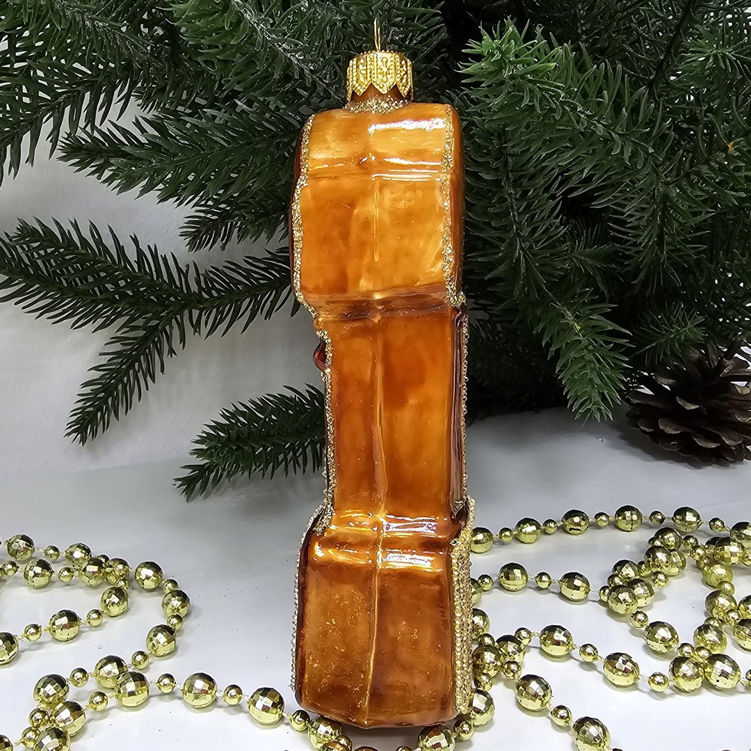 фото Стеклянная елочная игрушка Часы напольные