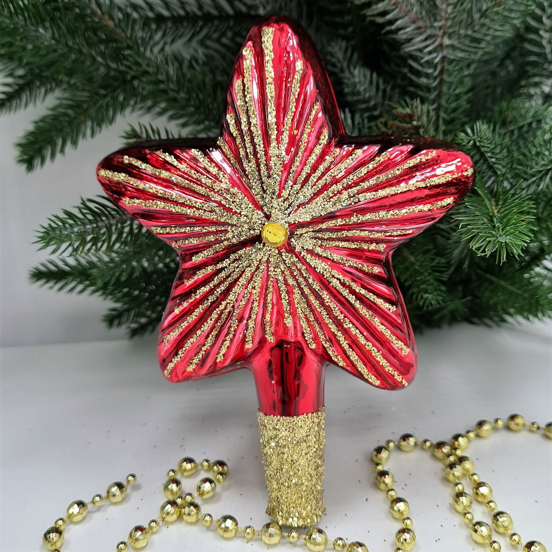 фото Верхушка на ёлку Звезда красная