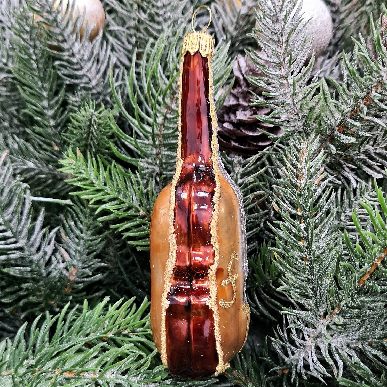 фото Стеклянная елочная игрушка Скрипка