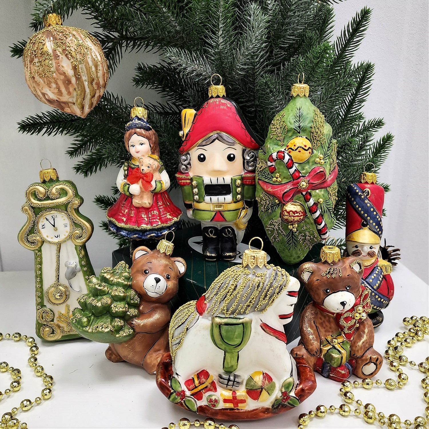 фото Набор ёлочных игрушек Щелкунчик Винтаж