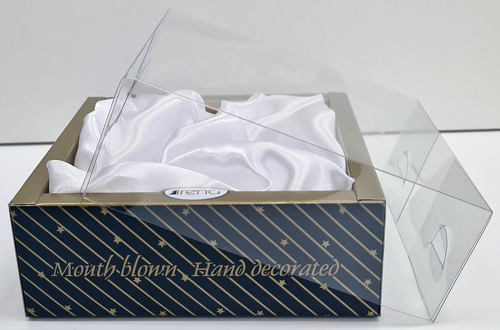 фото Стеклянная елочная игрушка Часы с кукушкой