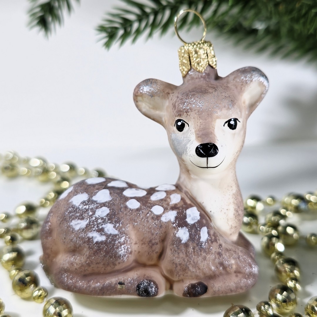 фото Irena-Co Ёлочная игрушка Олененок винтаж