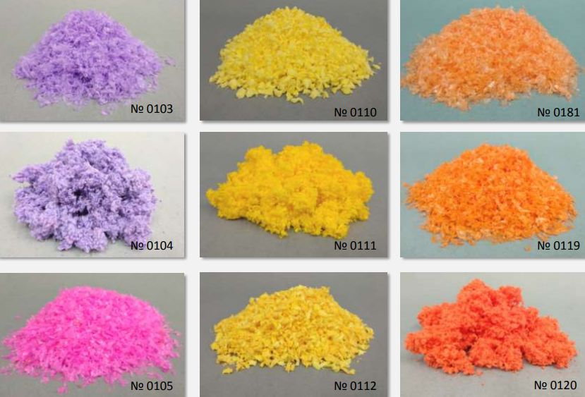 фото Снег вискозный крошка мягкая цветная 1 кг