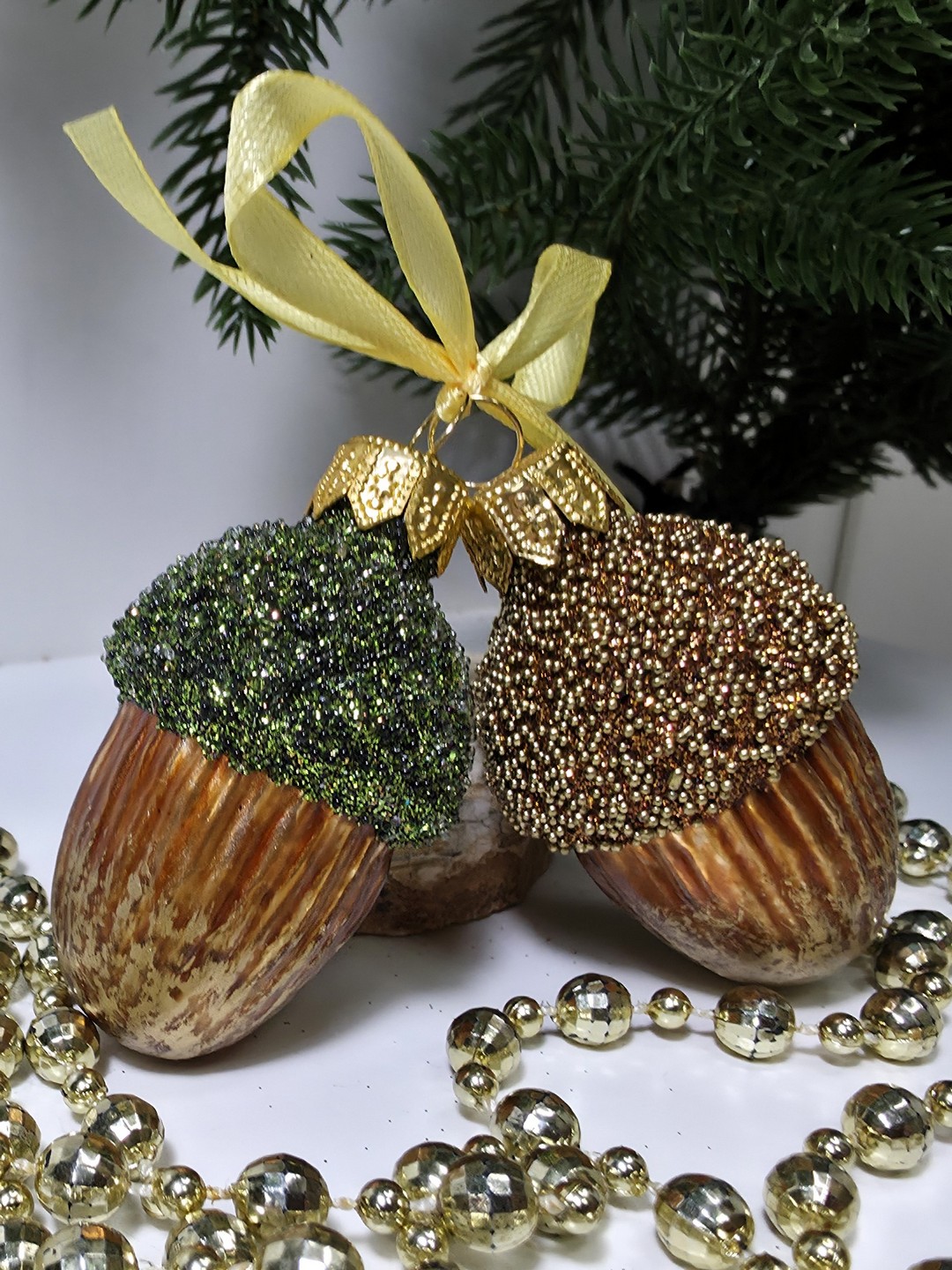 фото Набор ёлочных игрушек Два желудя