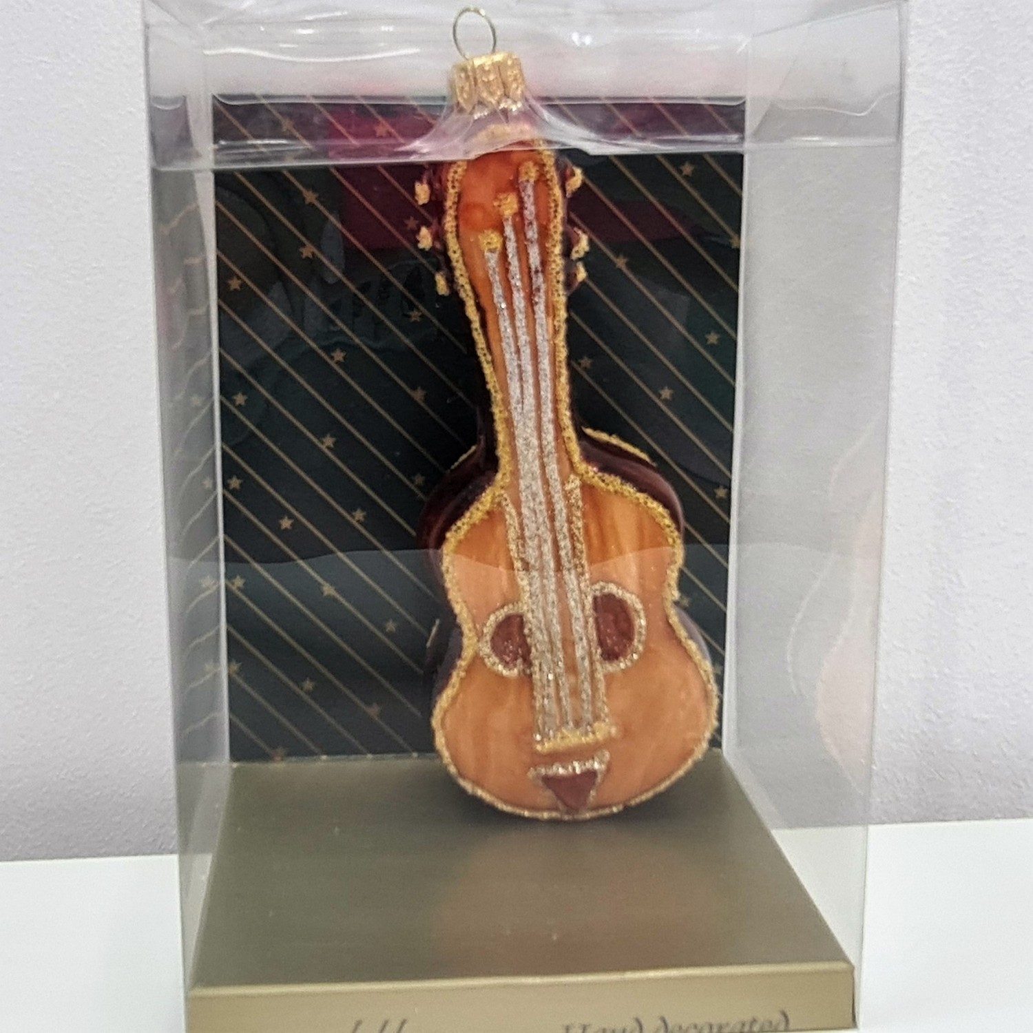 фото Стеклянная елочная игрушка Гитара