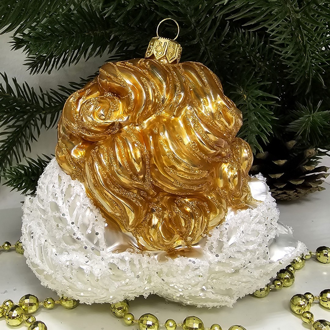 фото Стеклянная елочная игрушка Ангел малый