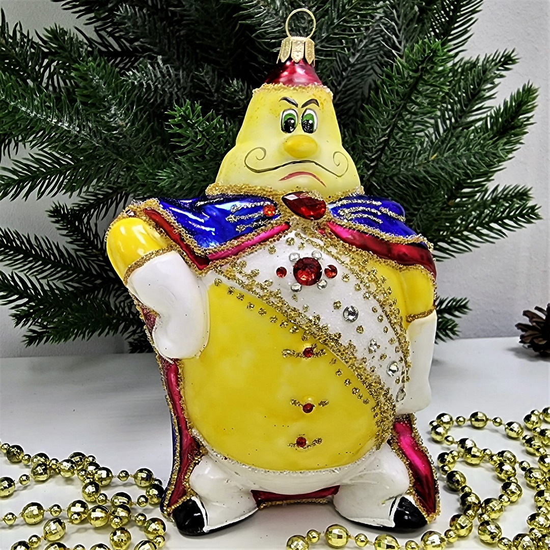 фото Стеклянная елочная игрушка Принц Лимон