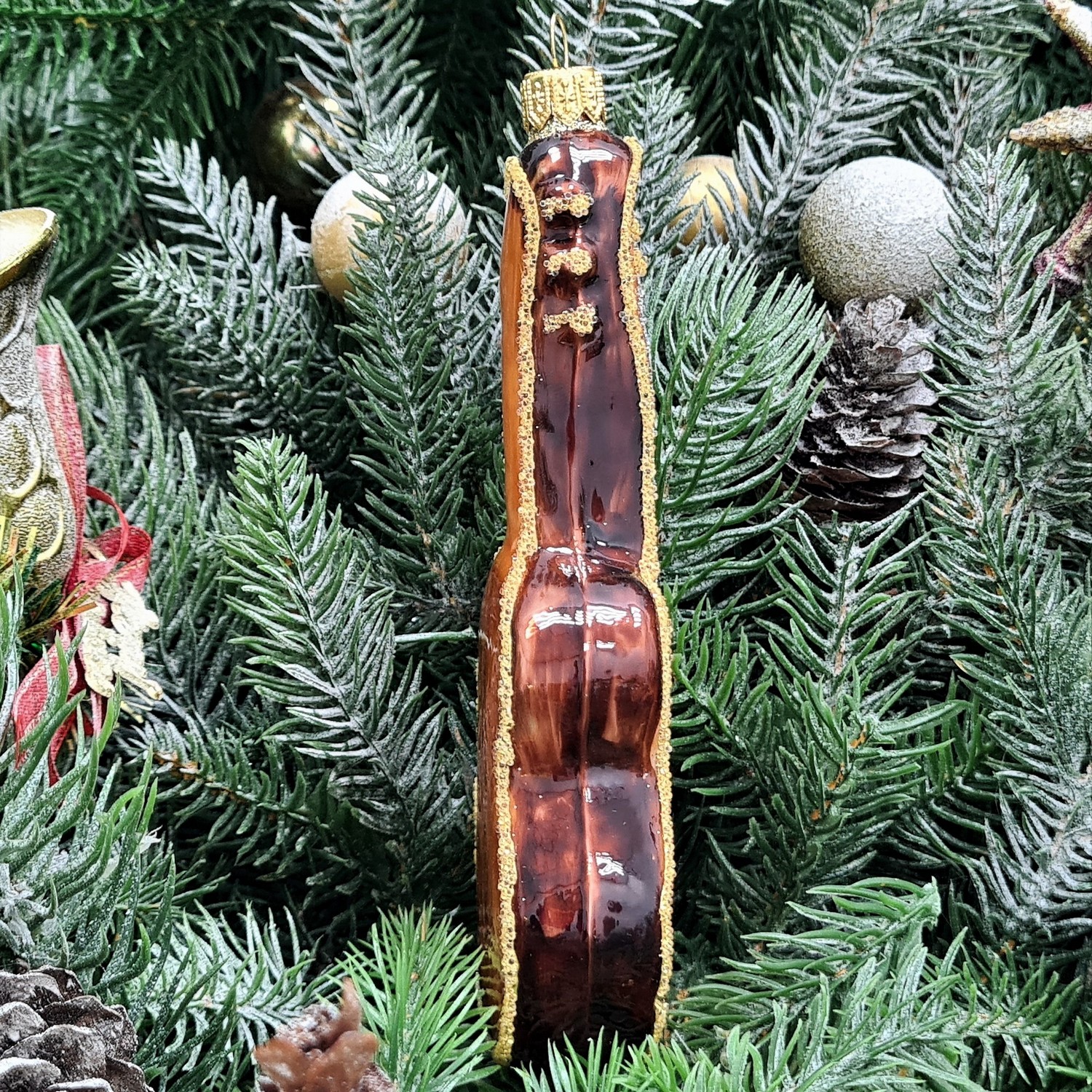 фото Стеклянная елочная игрушка Гитара