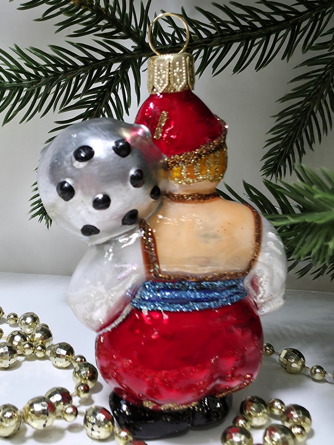 фото Стеклянная елочная игрушка Богатырь