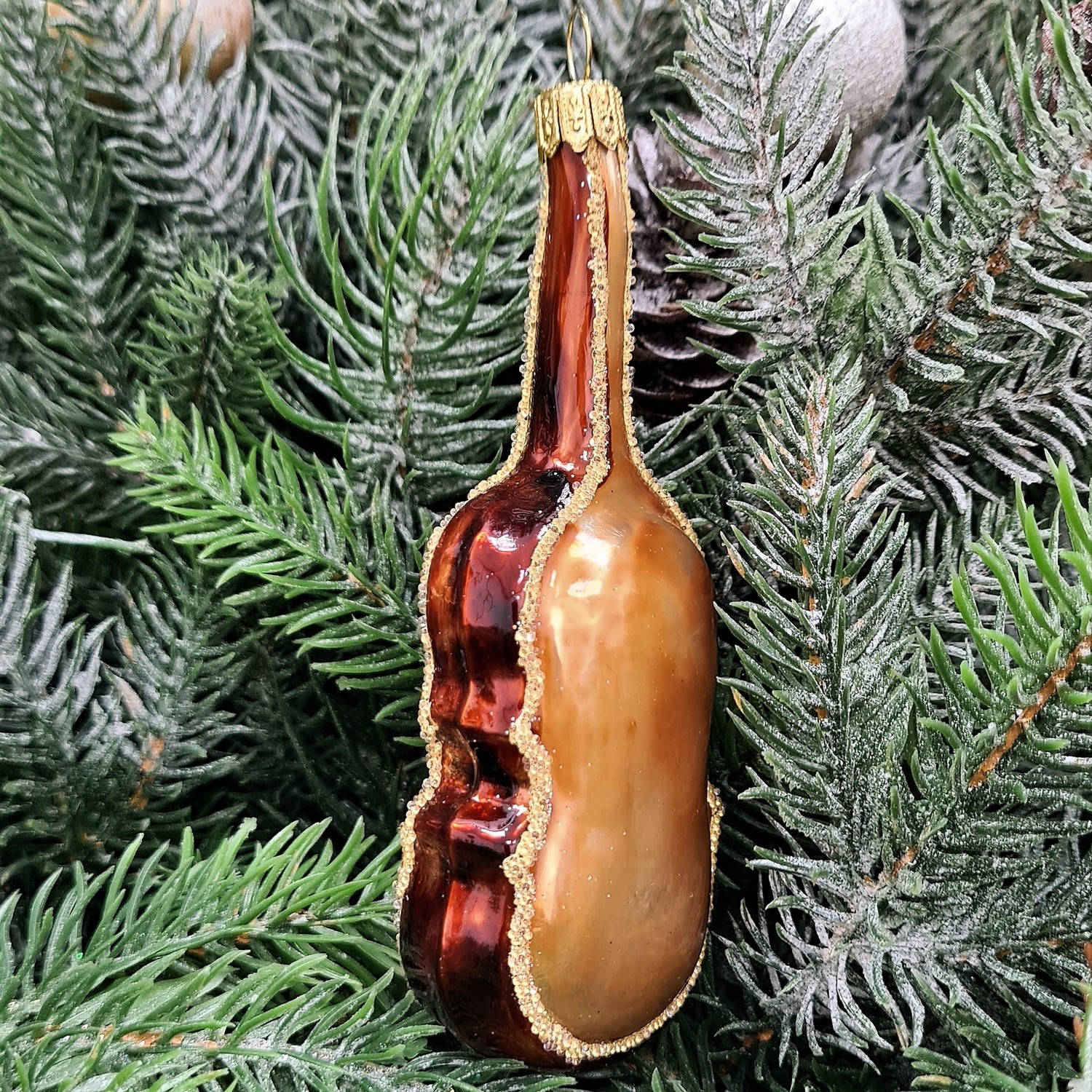 фото Стеклянная елочная игрушка Скрипка