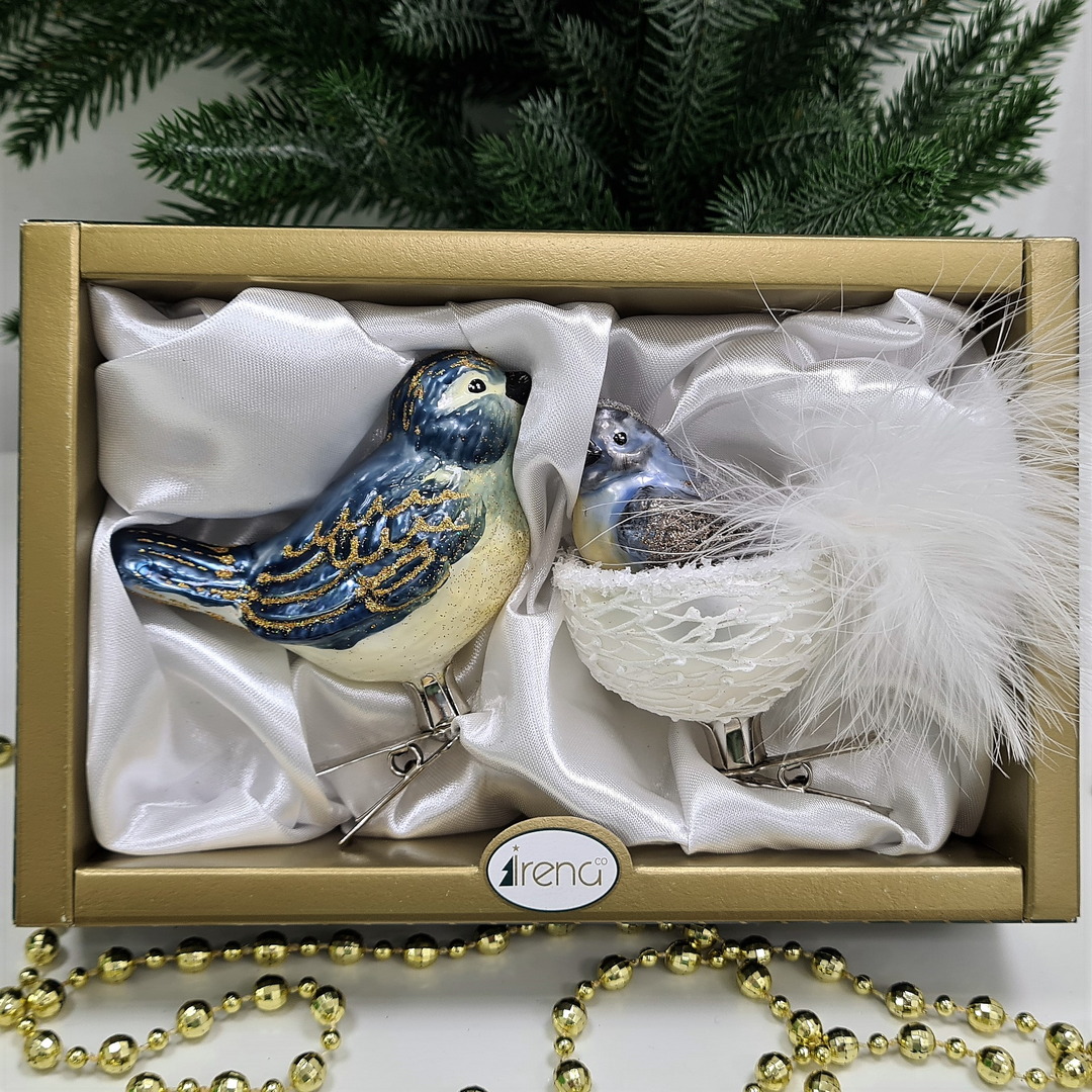 фото Набор ёлочных игрушек Две птички Синички