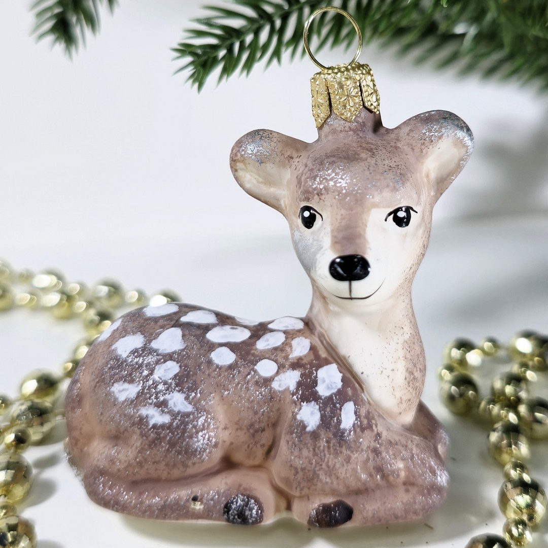 фото Irena-Co Ёлочная игрушка Олененок винтаж