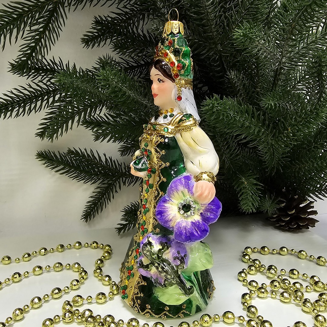 фото Стеклянная елочная игрушка Хозяйка Медной горы