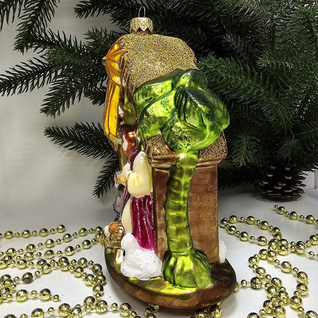 фото Стеклянная елочная игрушка Вертеп