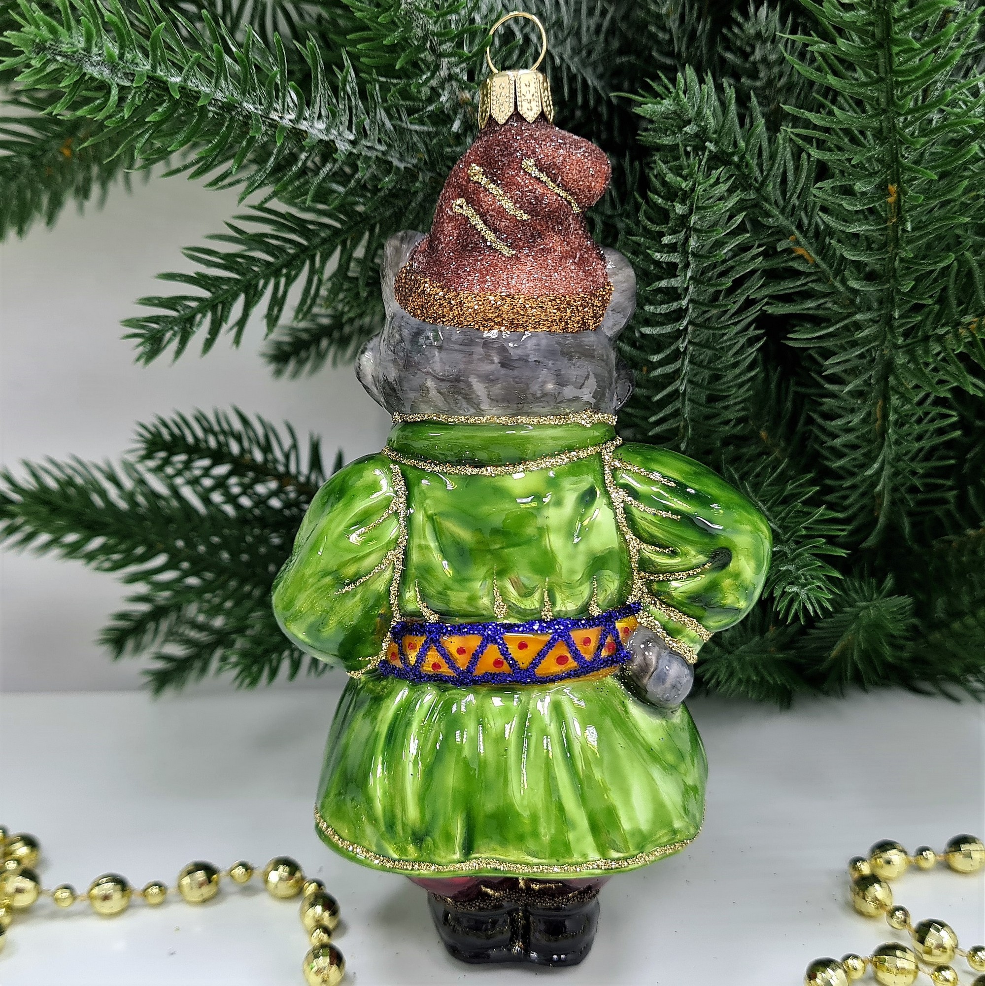 фото Irena-Co елочная игрушка, стекло Котофей
