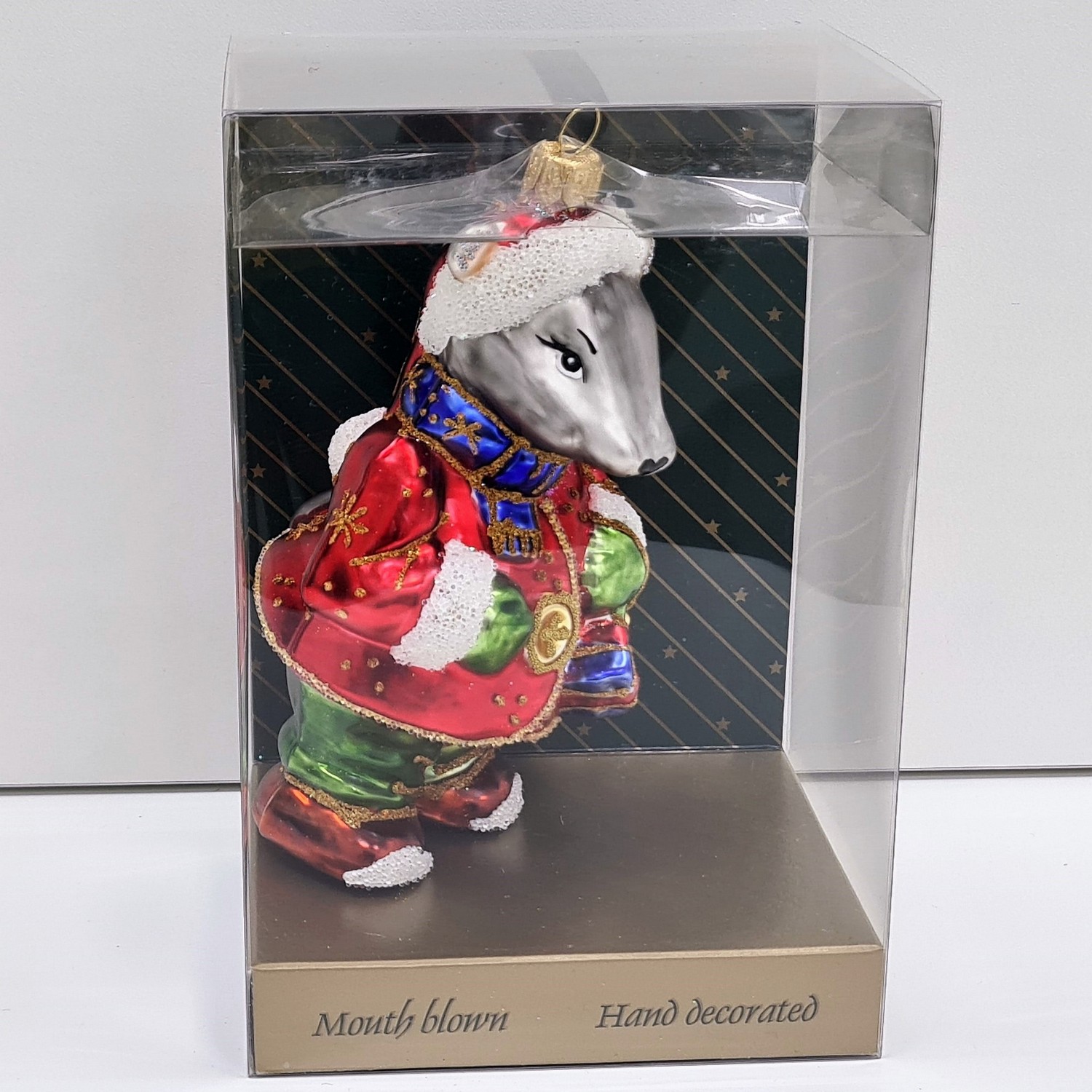 фото Стеклянная елочная игрушка Крыс