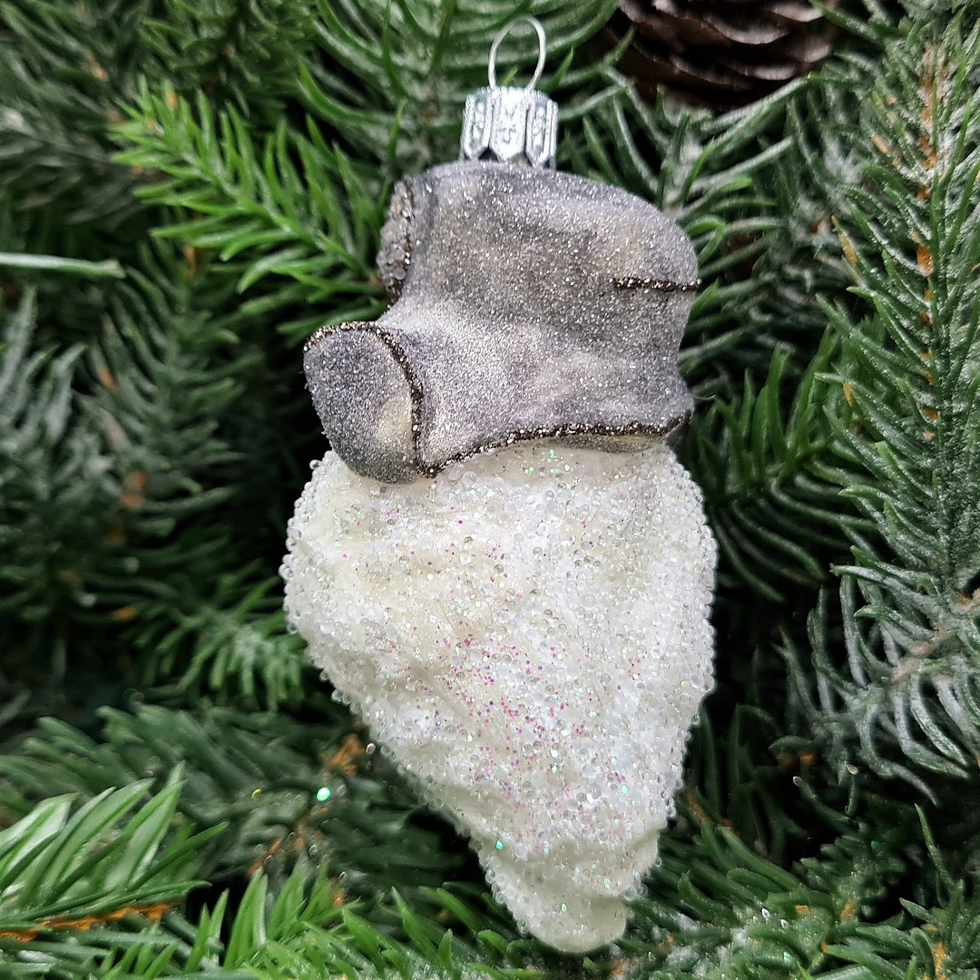 фото Стеклянная елочная игрушка Сова в ушанке-4