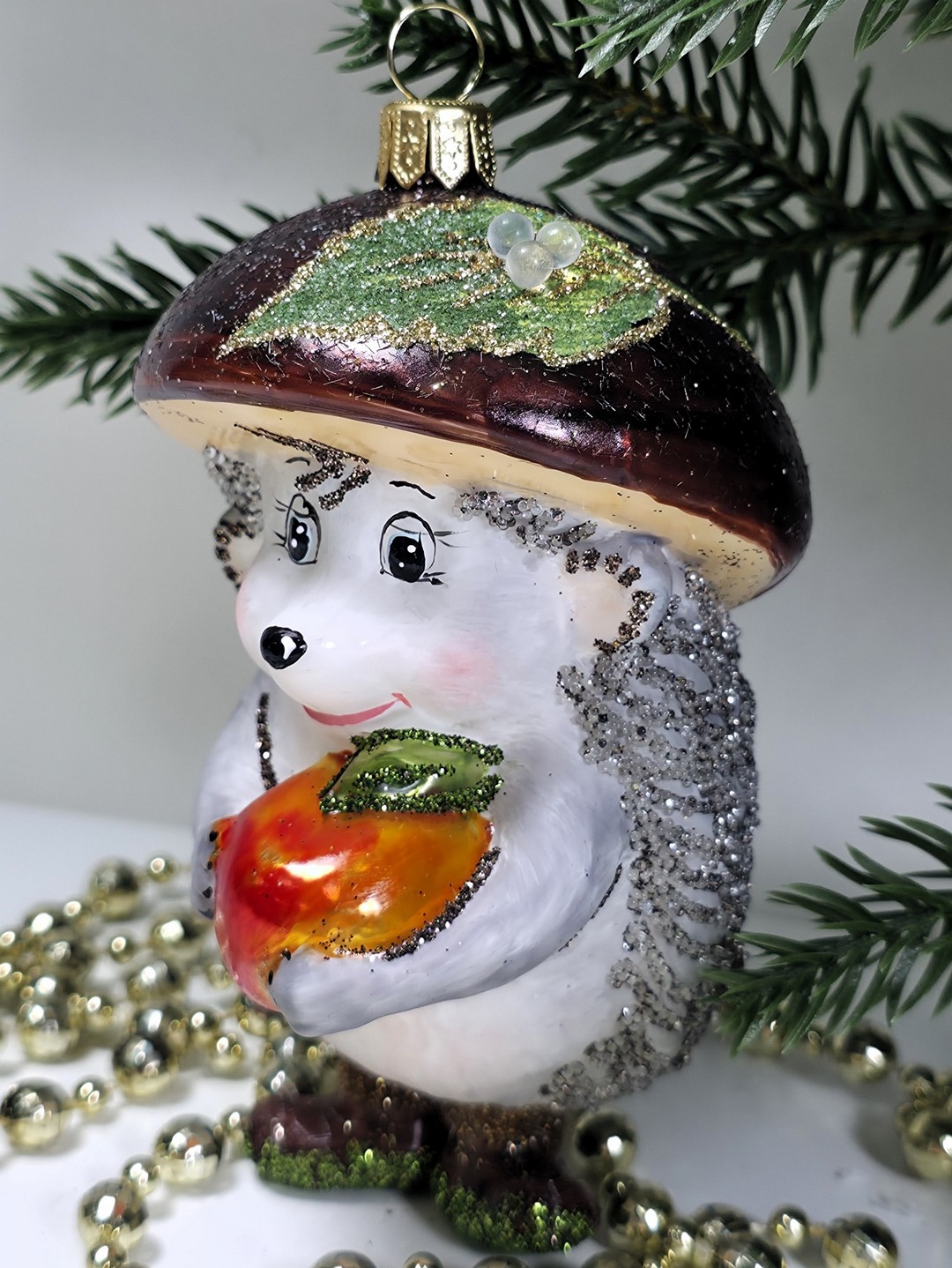 фото Irena-Co Ёлочная игрушка Ёжик грибок