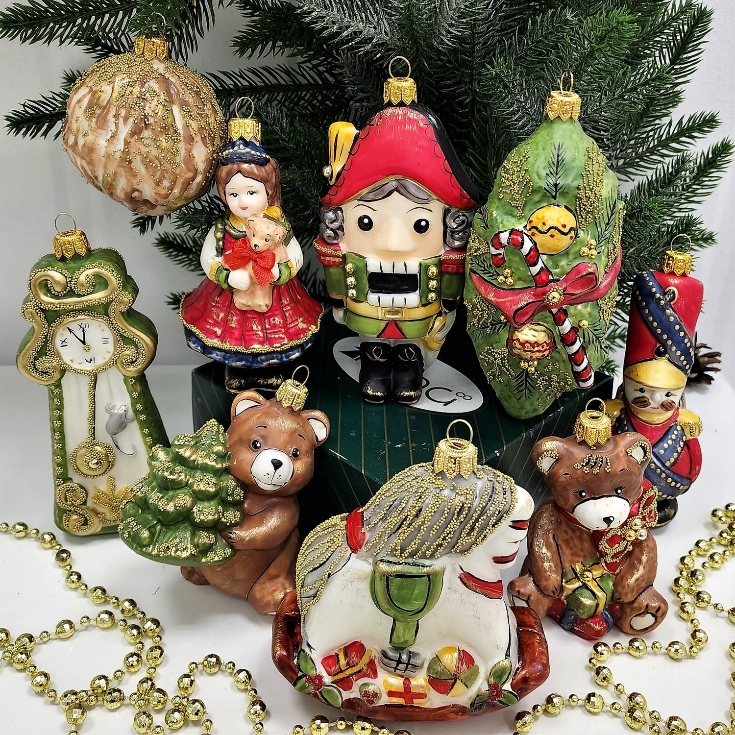 фото Набор ёлочных игрушек Щелкунчик Винтаж