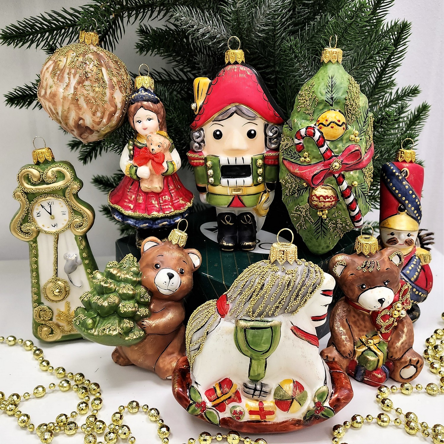 фото Набор ёлочных игрушек Щелкунчик Винтаж