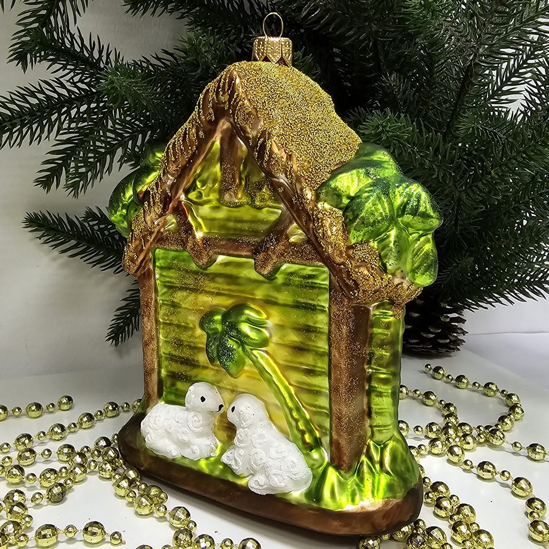фото Стеклянная елочная игрушка Вертеп