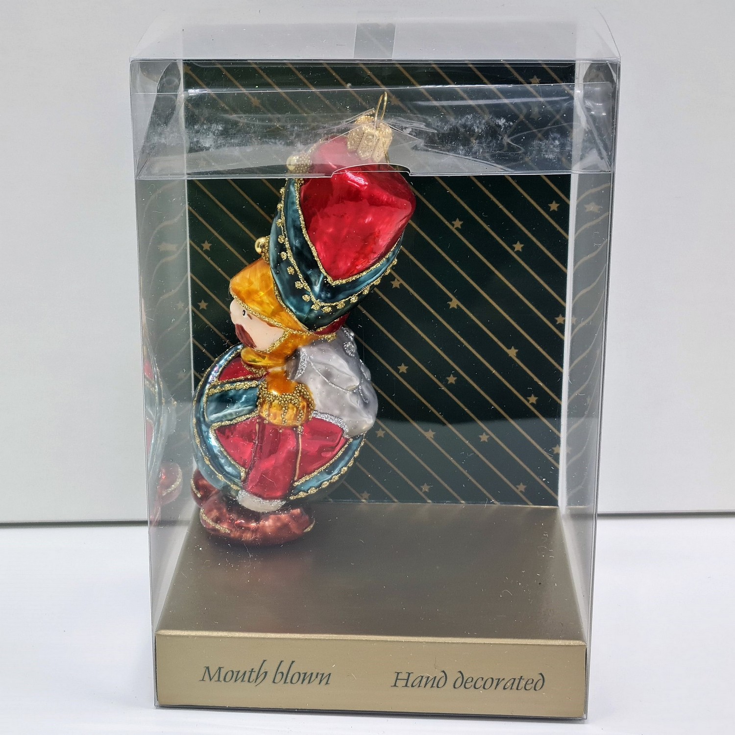 фото Стеклянная елочная игрушка Солдатик