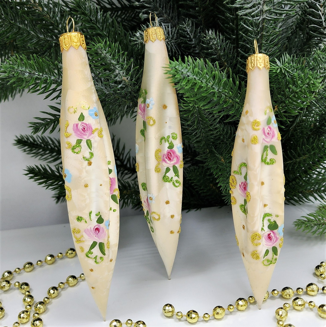 фото Набор ёлочных игрушек Три сосульки Версаль