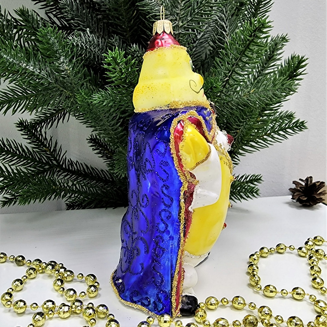 фото Стеклянная елочная игрушка Принц Лимон