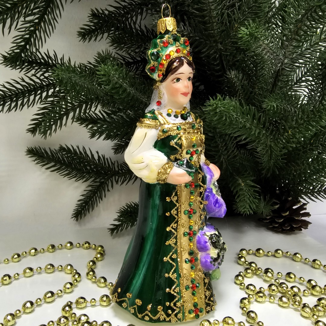 фото Стеклянная елочная игрушка Хозяйка Медной горы