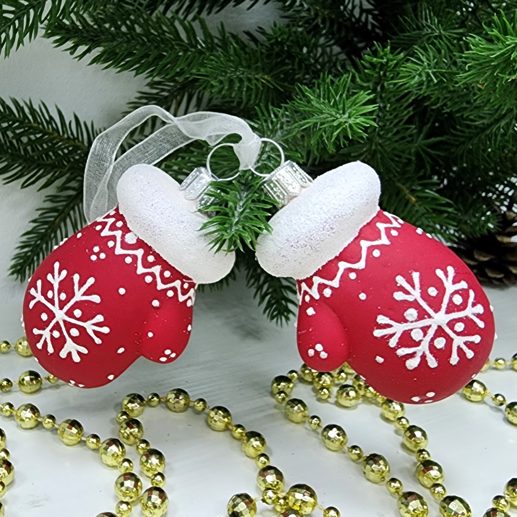 фото Набор ёлочных игрушек Две варежки