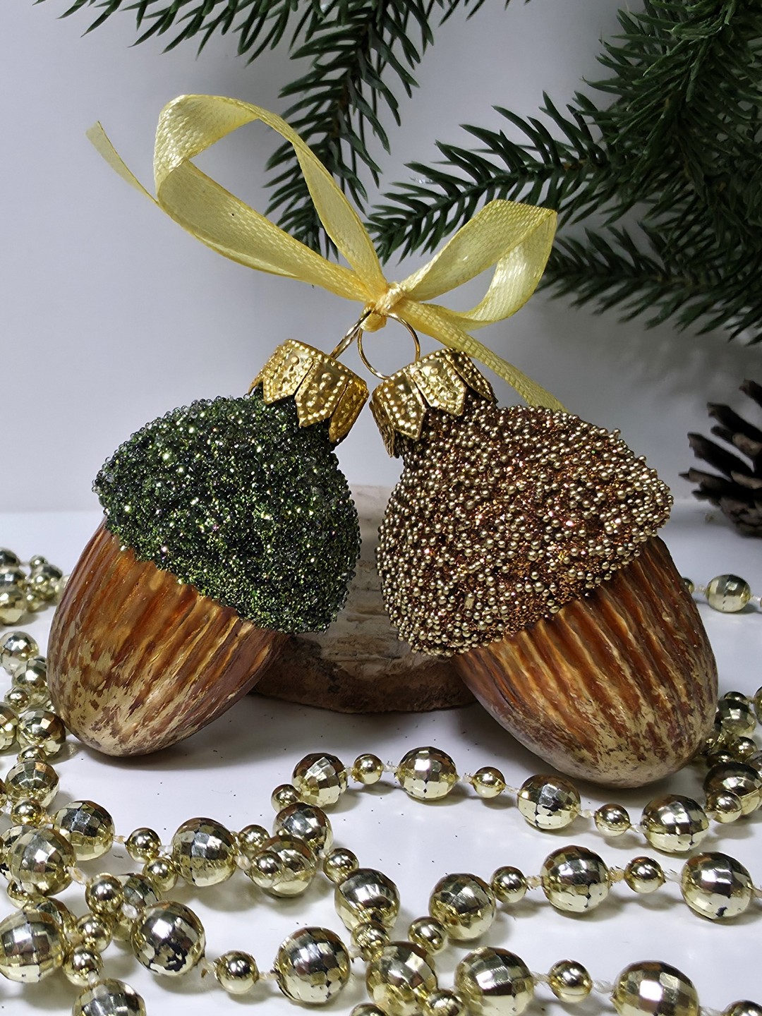 фото Набор ёлочных игрушек Два желудя