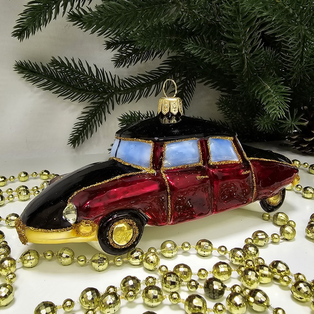 фото Стеклянная елочная игрушка Ситроен