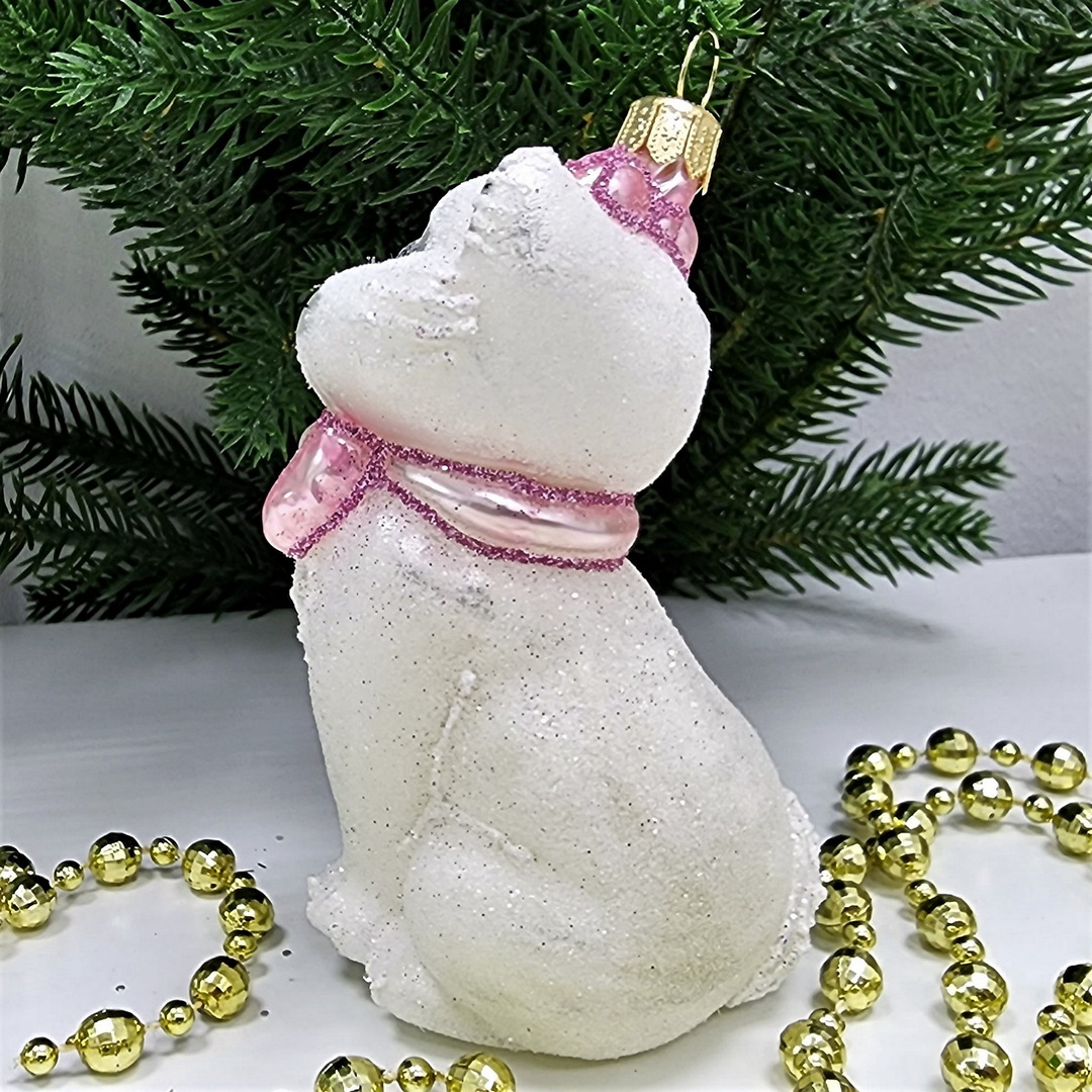 фото Стеклянная елочная игрушка Киса Мэри