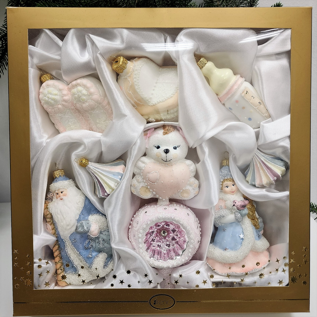 фото Набор ёлочных игрушек Бронза Детский Девочка