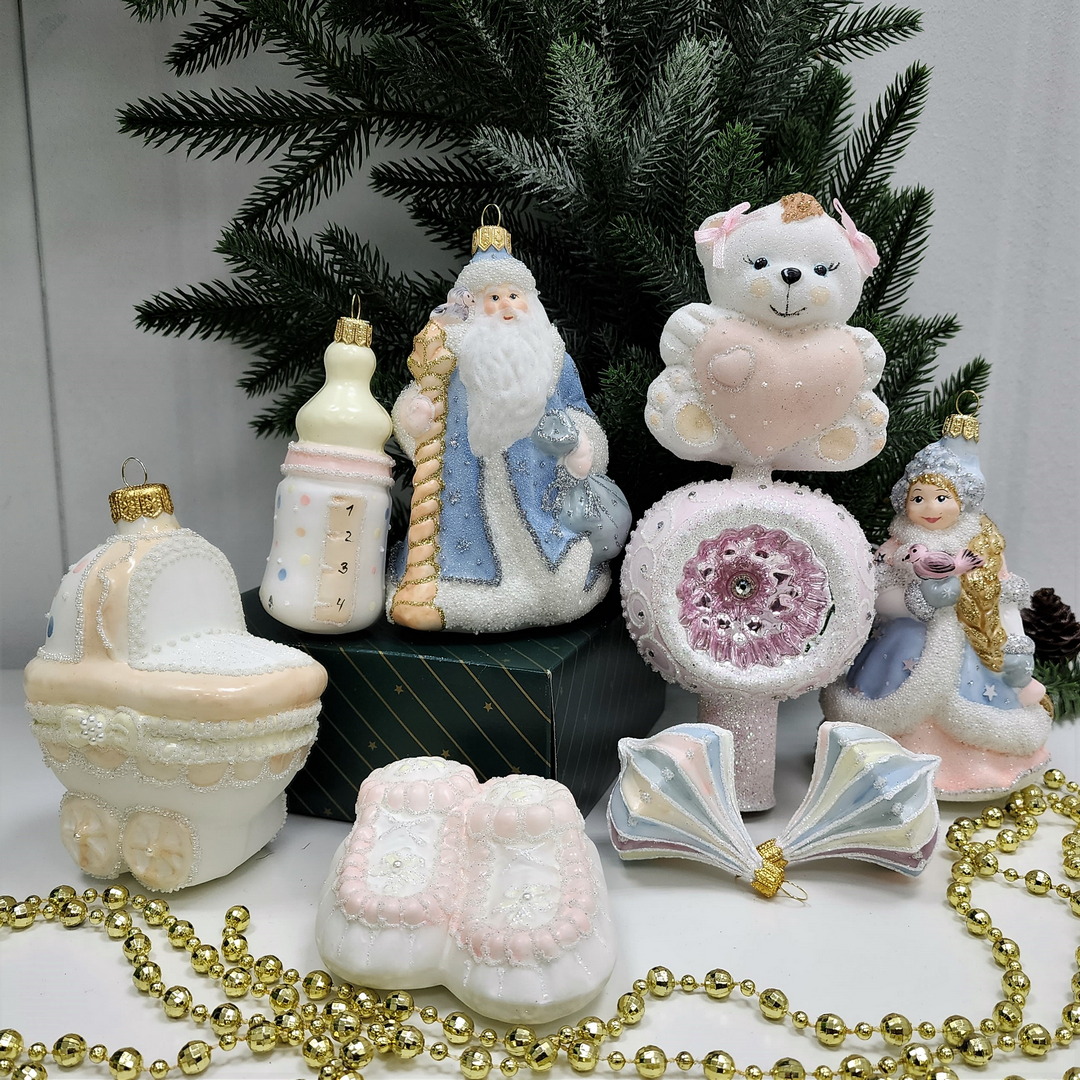 фото Набор ёлочных игрушек Бронза Детский Девочка