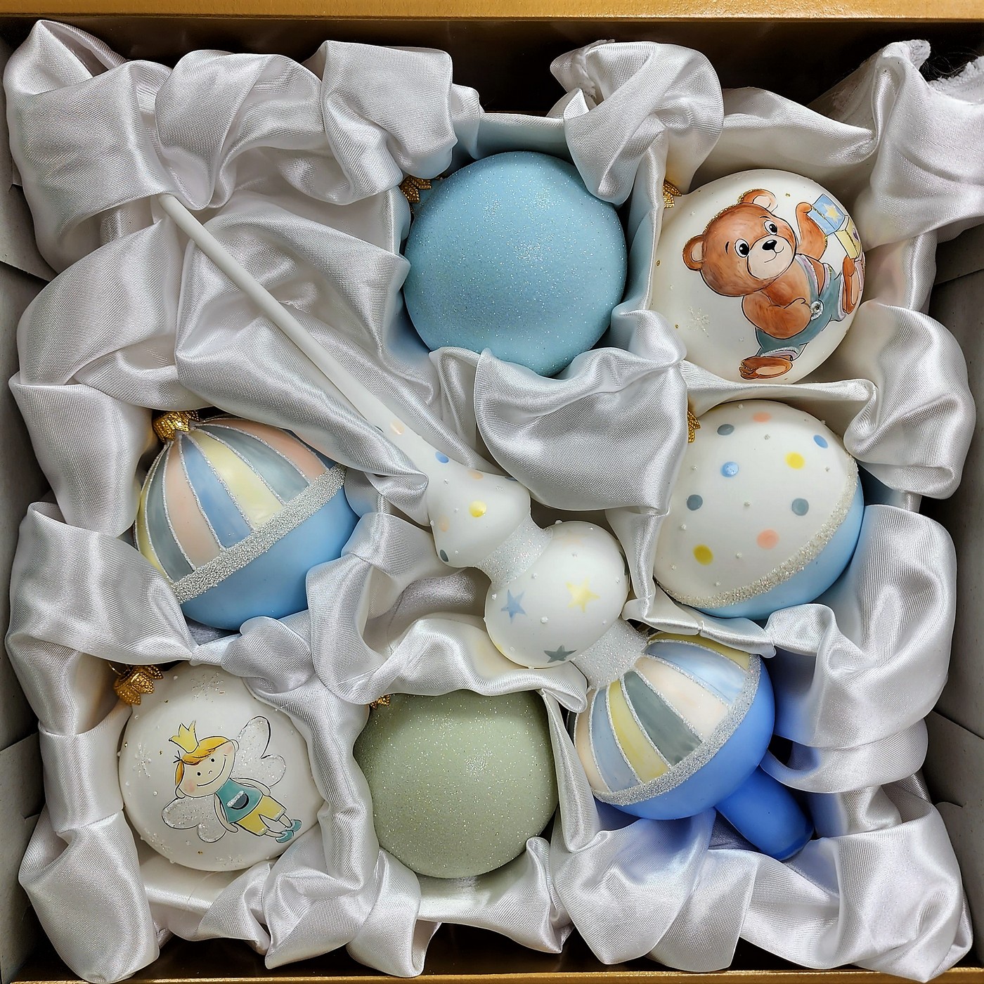 фото Набор ёлочных игрушек Бронза Детский мальчик