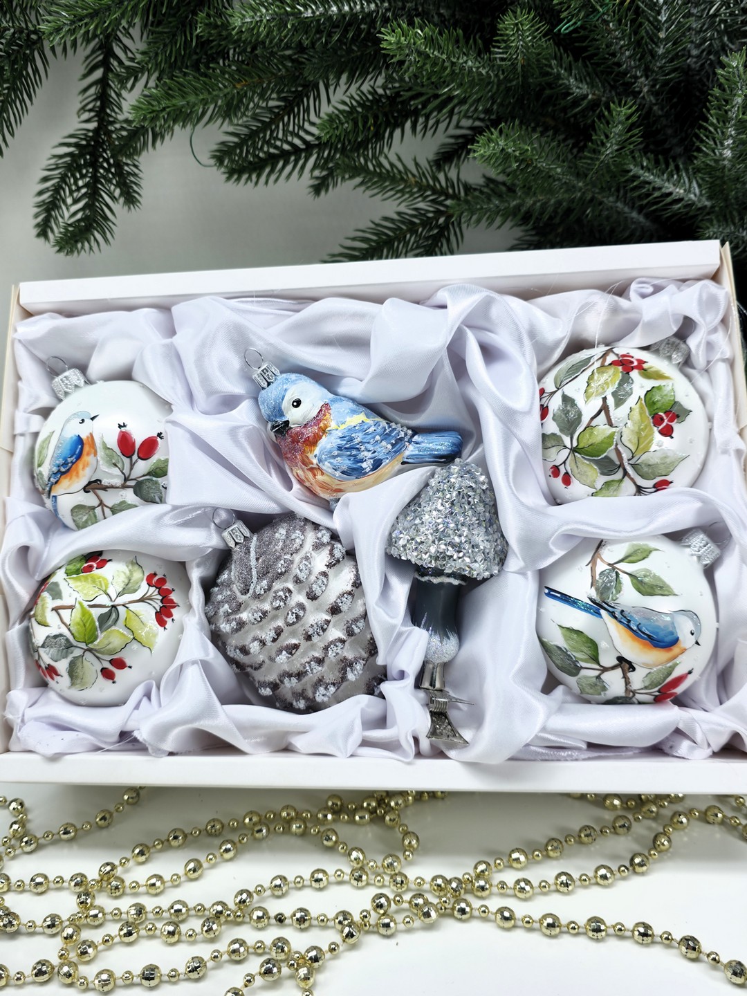 фото Набор ёлочных игрушек Шиповник