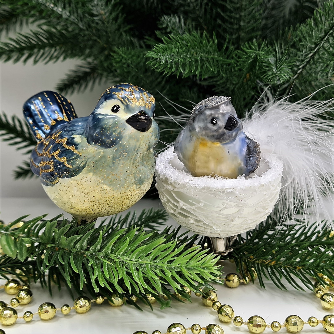 фото Набор ёлочных игрушек Две птички Синички