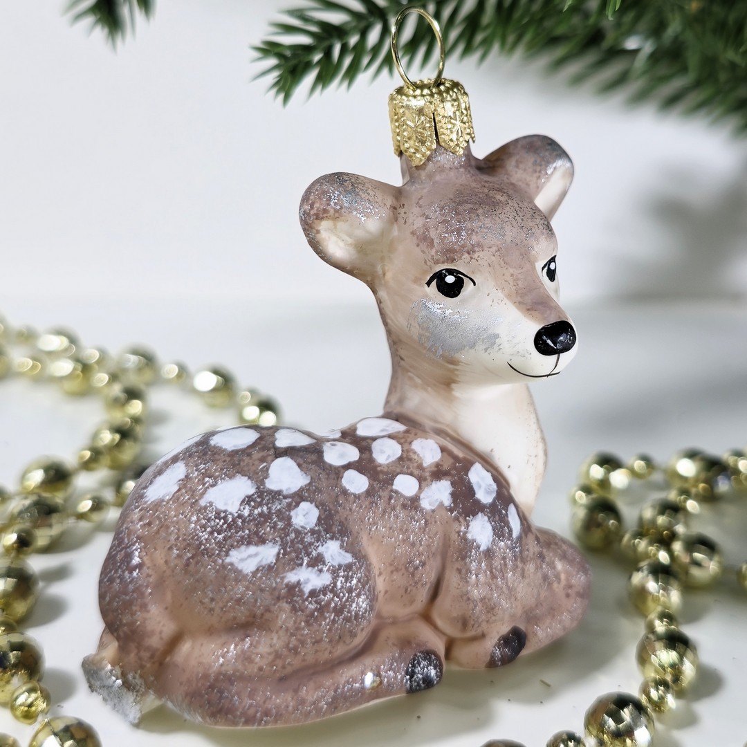 фото Irena-Co Ёлочная игрушка Олененок винтаж