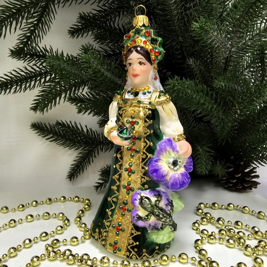 фото Стеклянная елочная игрушка Хозяйка Медной горы