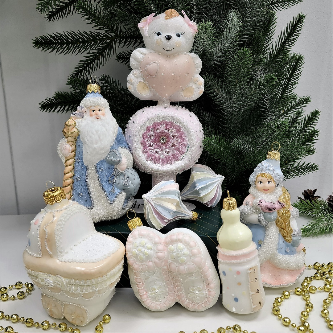 фото Набор ёлочных игрушек Бронза Детский Девочка