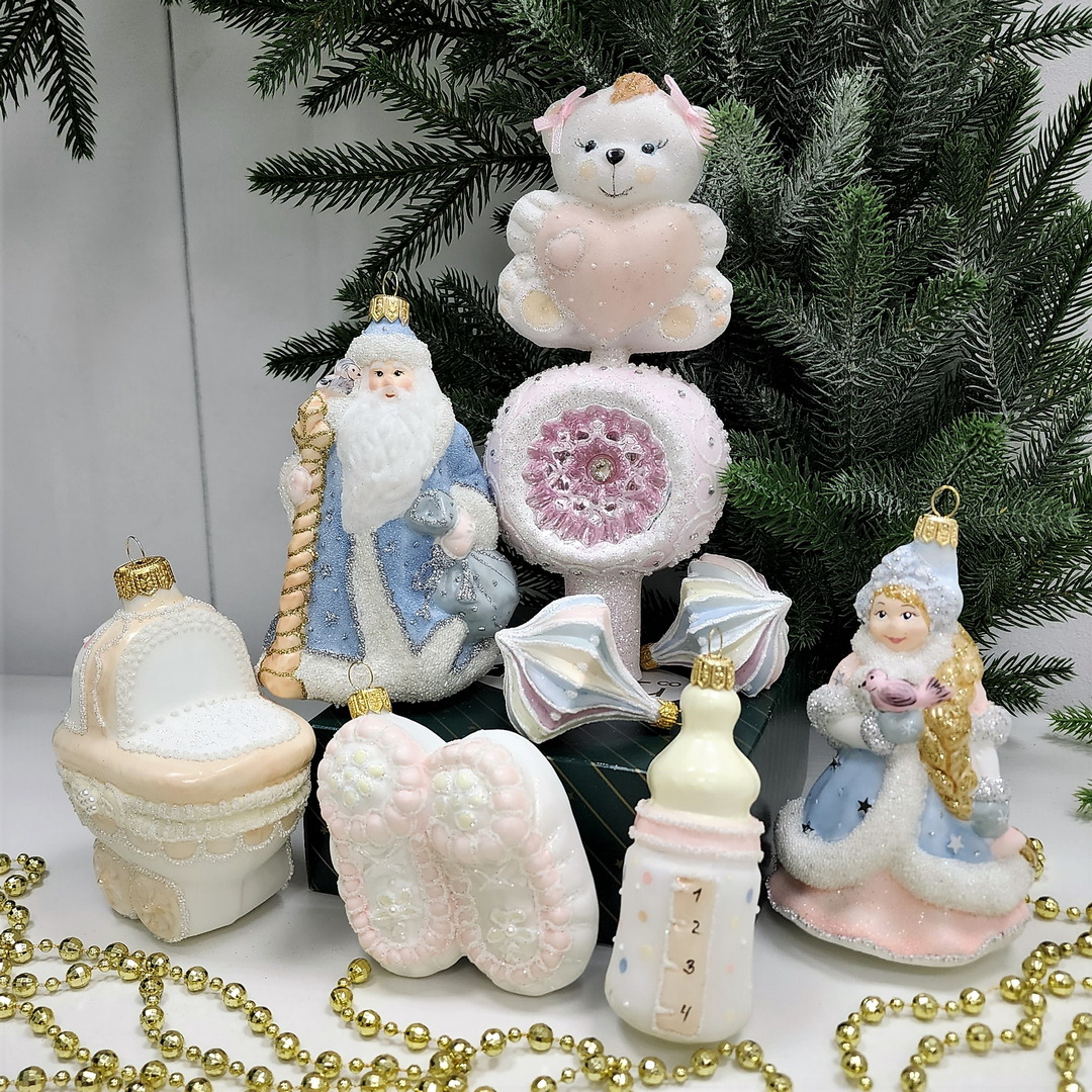 фото Набор ёлочных игрушек Бронза Детский Девочка