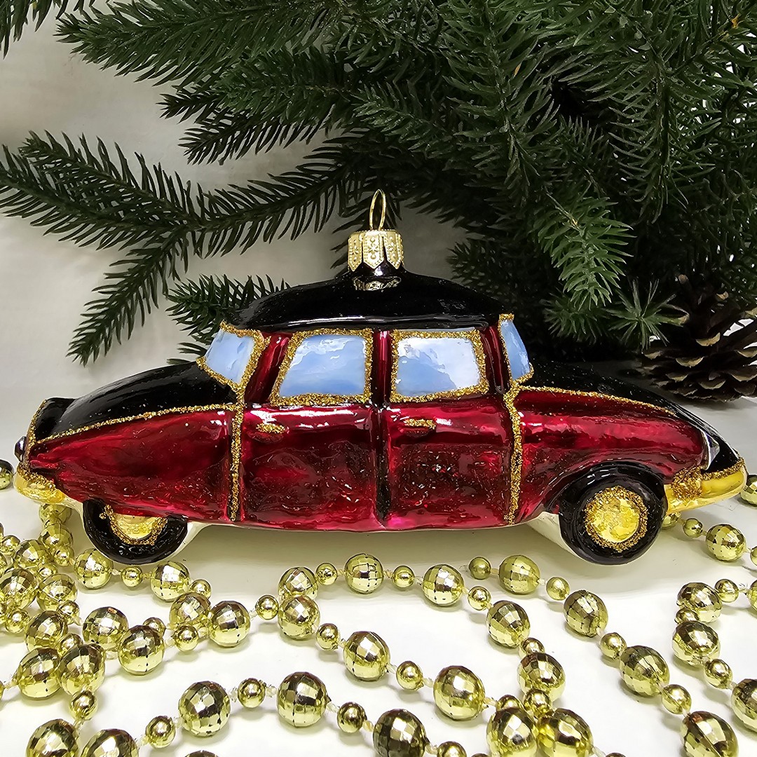 фото Стеклянная елочная игрушка Ситроен